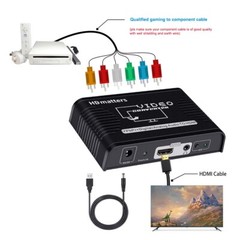 RCA Component Video Ypbpr+Digital/Analog Coaxial Audio to HDMI Converter for PS2