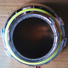 2X 70mm 7Watt Super Bright COB LED Angel Eyes Halo Ring Light Car DRL FOG 12-24V