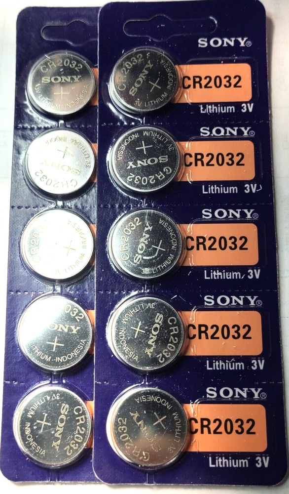 10PK CR2032 SONY MURATA 3V LITHIUM (GREAT EX 2035) DL2032 ECR2032 FREE SHIP&TRAK