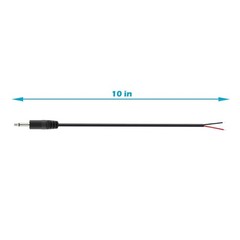 Versatile 3.5mm Speaker Wire Pigtail Connector 2-Pack – Ideal for Audio Projects