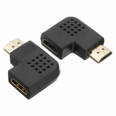 HDMI Adapter Right + Left + 90 ° Angle Male to Female Type Port Angled adaptor