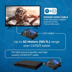 HDMI Extender Over CAT5/CAT6 by OREI with IR upto 164 Feet(EX-165C)