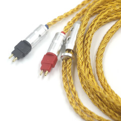 16 Core OCC 24k Gold Plated Earphone Cable For Sennheiser HD580 HD600 HD650 HDxx