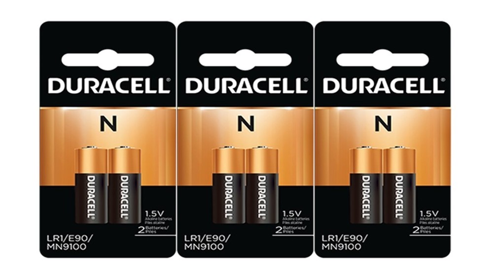 6 x Duracell N E90 LR1 MN9100 910A Alkaline 1.5 Volt Batteries