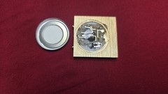 Vintage 80’s Early Digital Clock Gold Tone Pocket Watch Hong Kong W/ Vinyl Pouch