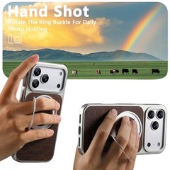 Classic Textured Crazy Horse Pattern Slim PU Leather Case fits iPhone 17 Pro Max