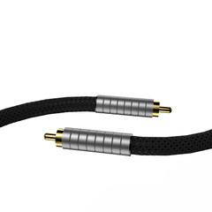 75 ohm Coaxial Hifi Audio Digital Cable 18awg Pure silver digital RCA-RCA cables