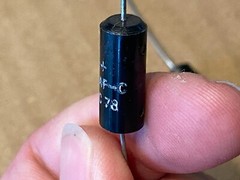 2 NOS Vintage 1970s Western Electric 20 uf 35v Tantalum 602C Capacitors TESTED