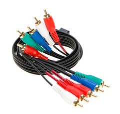 5 RCA Male to 5 RCA Male Audio Video Component Cable A/V TV DVD Multi-Pack – LOT