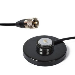 HYS NMO Mount Magnetic Base for Car Diameter: 90mm/ 3.54″, Black&silvery