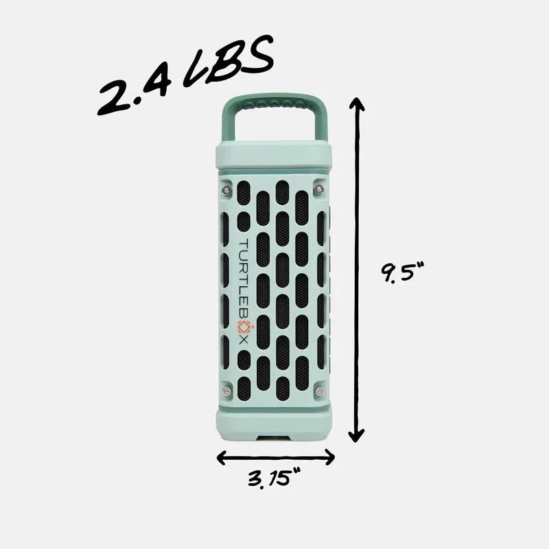 TURTLEBOX Ranger Bluetooth Portable Speaker 2″ River Rock