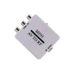 RCA/Composite A/V To RF/Coax/Coaxial Converter RF Modulator AV 2 COAX Adapter