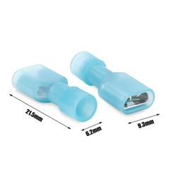 500X Insulated Female Male Spade Crimp Terminal Quick Disconnect Wire Connectors