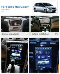 12” Android 9.0 Car Radio GPS Navigation 4G+32G For Ford S-Max Galaxy 2007-2015