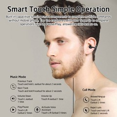 Mpow Ear Clip Wireless Earphones Low Latency Bluetooth Headphones Sports Earbuds