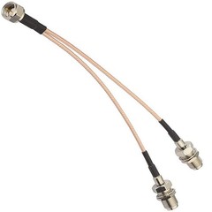 New F Type Coax Cable Splitter To F Dual Female 3 Way RG316 Coaxial Cable