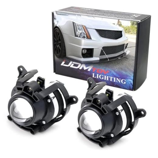 OEM-Spec Projector Lens Fog Light Assemblies Kit w/ H11 Halogen Bulbs,