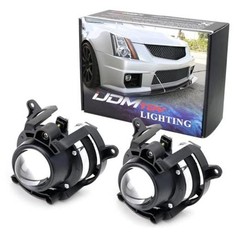 OEM-Spec Projector Lens Fog Light Assemblies Kit w/ H11 Halogen Bulbs,