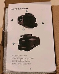 DD005 Black 500A 1000 Volts Supercharger To CCS1 Adapter IP65