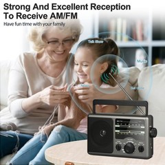AM FM Portable Radio Battery Operated by 4X D Cell Batteries Or AC Power Tran…