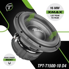 2x Timpano 10″ Car Audio Subwoofer 1500 Watts T1500-10 Dual 4 Ohms Daily Banger