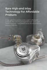 Kz Edx Pro Earphones Dynamic in Ear Monitor Hifi Wired Headphones Bass Stereo Ga