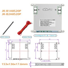 JK Smart BMS 4S-8S 200A Active Balance 2A BMS LiFePo4 Li-ion Battery BMS BT lot
