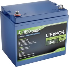 ExpertPower 12V 35Ah Lithium LiFePO4 Deep Cycle Battery | 2500-7000 Life Cycles
