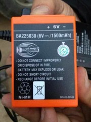 1500mAh/2100mA BA225030 6V Ni-Mh Battery For HBC Crane remote Pump truck battery