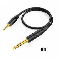 3.5mm 1/8 Male to 6.35mm 1/4″Male TRS Stereo Audio Cable for Speaker Guitar Cord