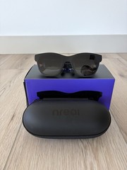 Nreal Air AR Smart Glasses NR-7100RGL Black w/ Box & Case – Excellent