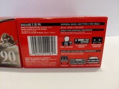 24 Maxell UR 90 Minute Blank Audio Cassette Tapes Normal Bias NEW SEALED