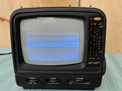 vintage Action 5″ B/W Portable Mini Television, model ACN-3517 Video In Gaming