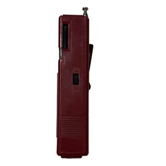 Gran Prix A2090 AM/FM Deluxe Pocket Radio Red Tested Working w/ Belt Clip