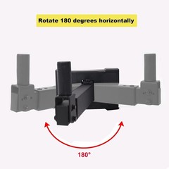 Durable Alloy Steel Speaker Mounts with Swivel, Tilt & 100 lb Limit – 2 Pack