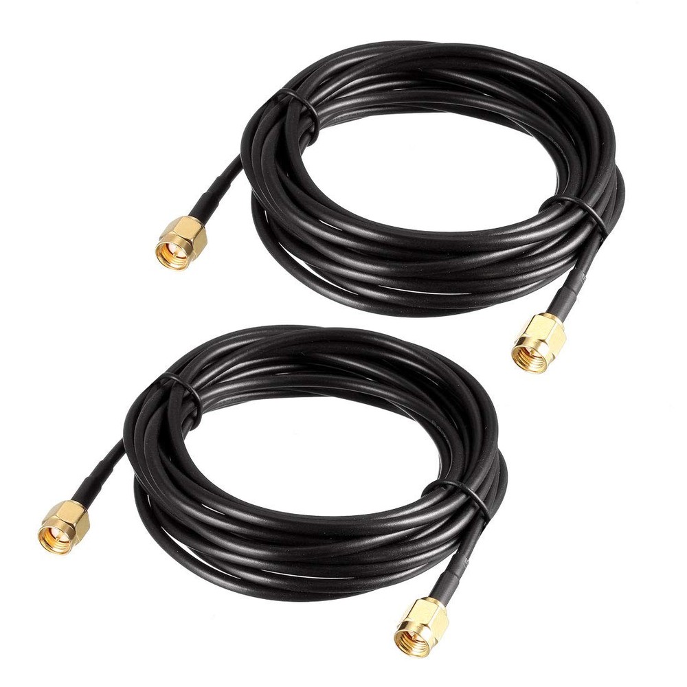 uxcell SMA Male to Coaxial Cable 50 ohm 10 feet RG174 2pcs 10 Feet