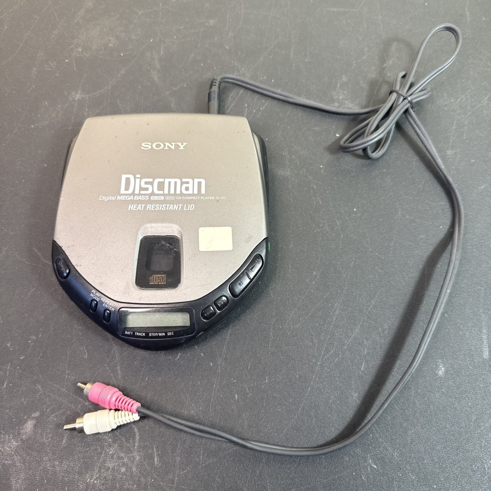 Sony D-171 Portable Discman CD Player Vintage Retro 2000’s – Tested Working