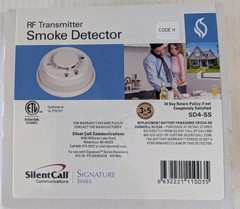 Silent Call Signature Series Smoke Detector with RF Transmitter SD4-SS Photo Ele