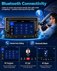 Android 15 VW Car Stereo 7″ Wireless CarPlay Android Auto 4GB+128GB GPS NEW