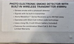 SilentCall Medallion Series SMOKE DETECTOR SD4-MC Bundle Of 2