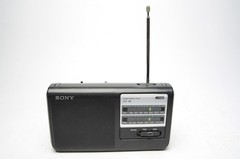 Sony ICF-38 Portable AM/FM Radio 2 Band AC or Battery Tested See Video