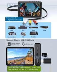 Digital 4.3″ Video Audio Recorder Player Micro SD Input RCA A/V Input 1080P Out
