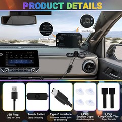 Lights for Car Windshield, 8×8 Pixels Custom Sign for Car Lights, Scrolling L…