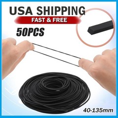 50 PCS Square Rubber Drive Belt Replacement For Cassette Player Recorder Repair