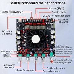 Audio AS21HPA HIFI Class 300W X 2+600W Stereo TPA3116 Bluetooth Digital9385