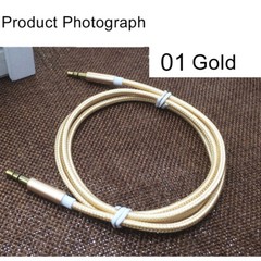 3.5mm AUX Audio Nylon Braided Cord Cable PC iPod Car Phone headphone more