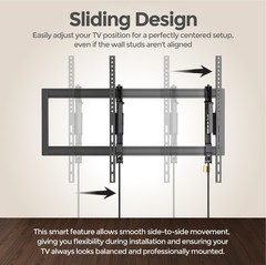 ynVISION.DESIGN Tilt TV Wall Mount for most Large TVs 55-105 in | Pulls Out 7in