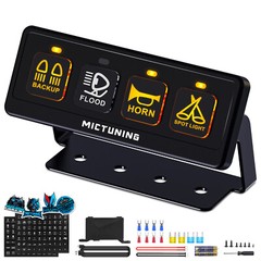 4/6/8 Gang Wireless Switch Panel Circuit Control Box LED Light Bar Truck Offroad