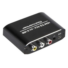 HDMI Input to RCA Output+3.5mm Audio Output HDMI to RCA Converter Adapter