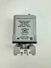 NTE R28-11D10 24L 24K DPDT 10 Amp 24vdc Adj Delay w/ R95-113 OCtal Socket Relay